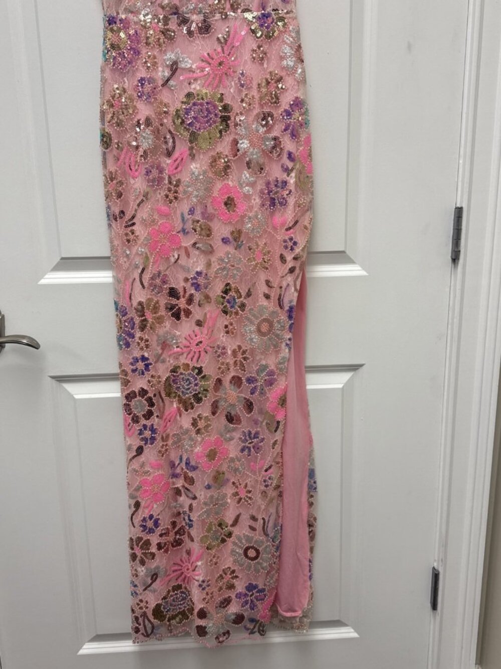 Mac Duggal Size 2 Pink 68718 Sequin Beaded Sleeveless Formal Gown Dress NWT Prom - Picture 7 of 12